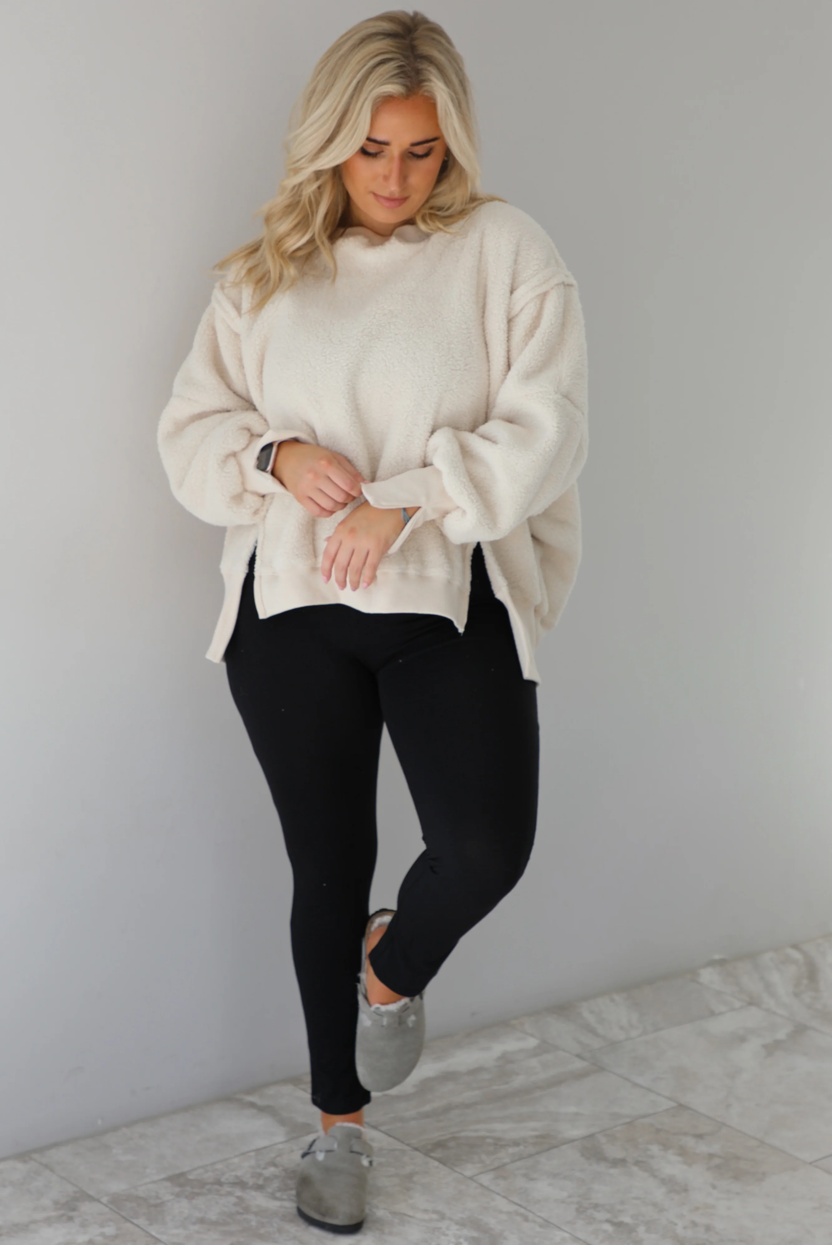 Morning Coffee Sweater: Sand