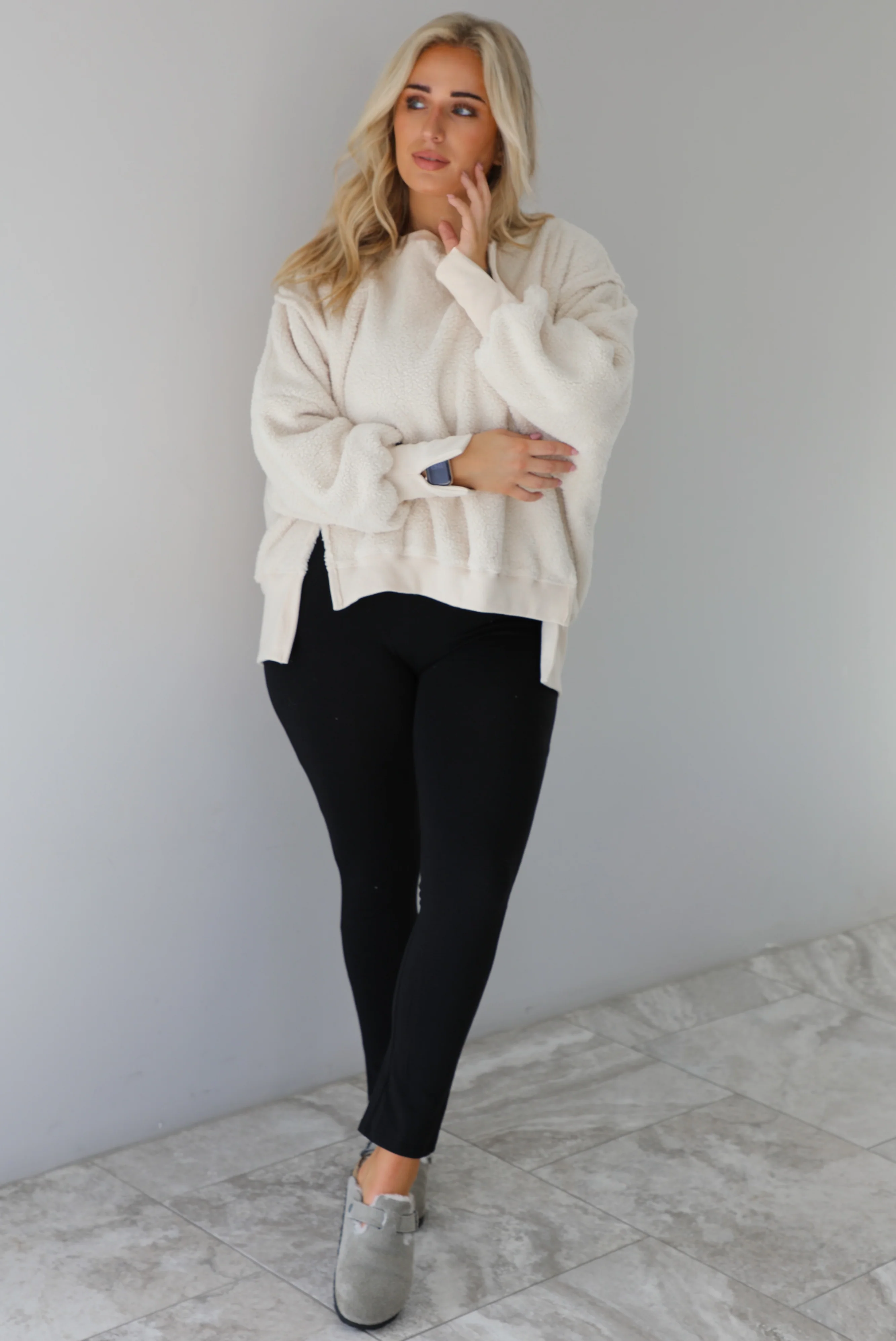 Morning Coffee Sweater: Sand - Image 3