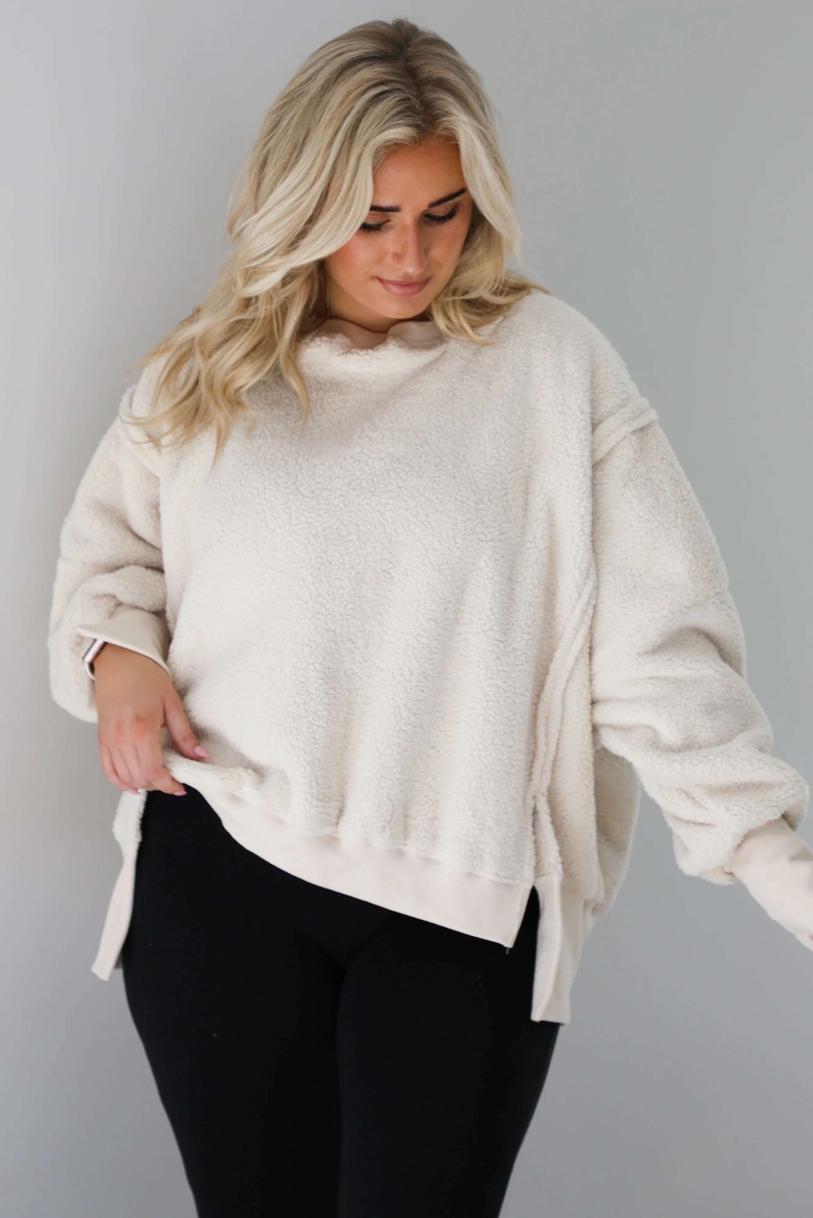 Morning Coffee Sweater: Sand - Image 4