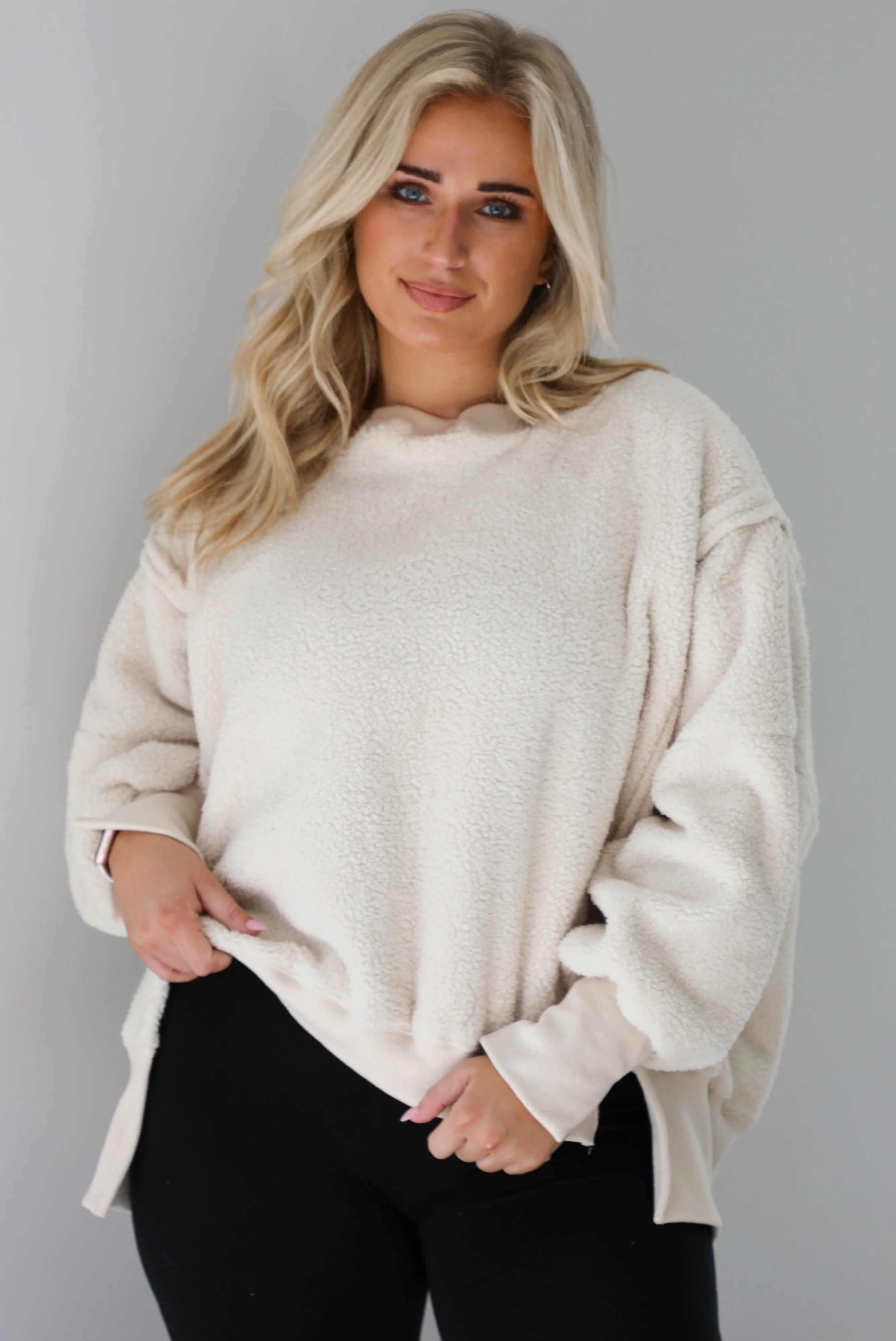Morning Coffee Sweater: Sand - Image 5