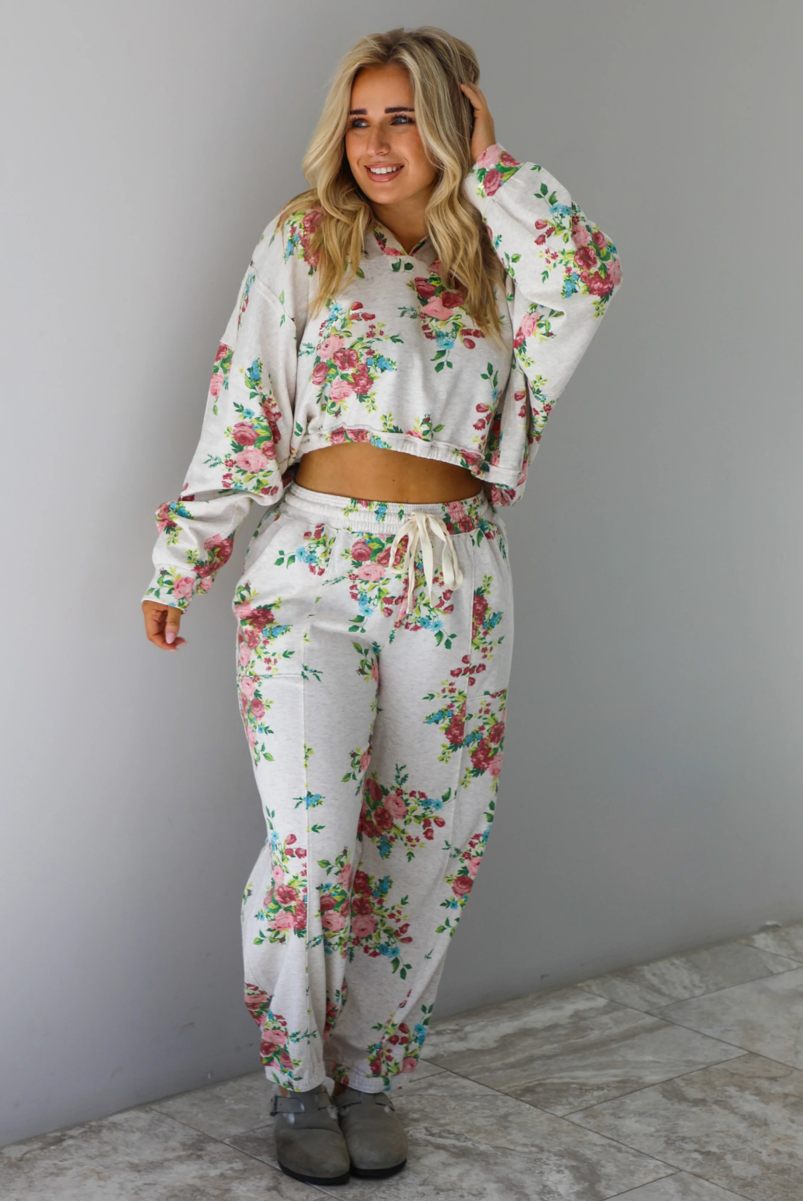 Spring Bouquet Set: Oatmeal/Multi Floral