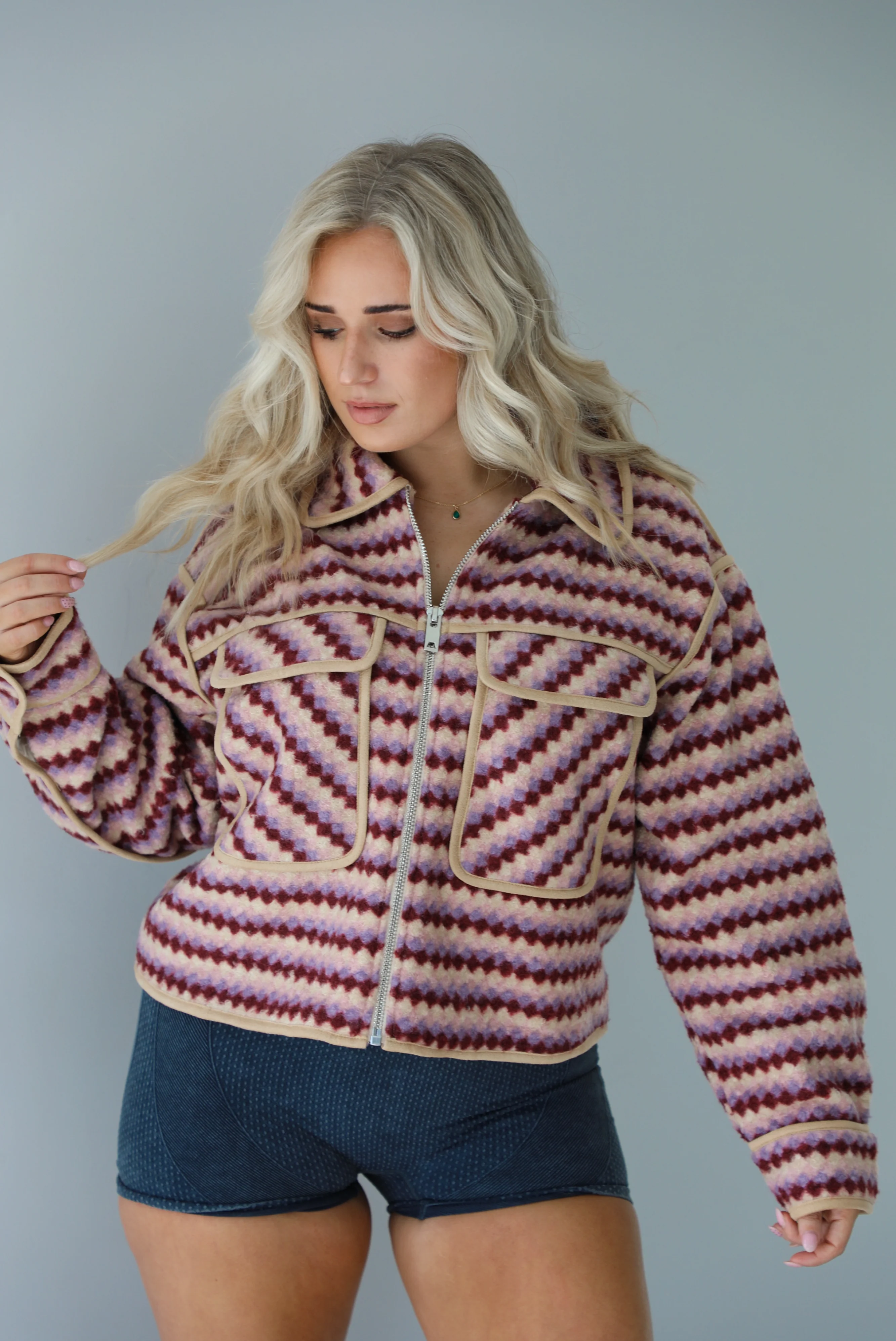 Thinking Of You Jacket: Pink/Multi - Image 7