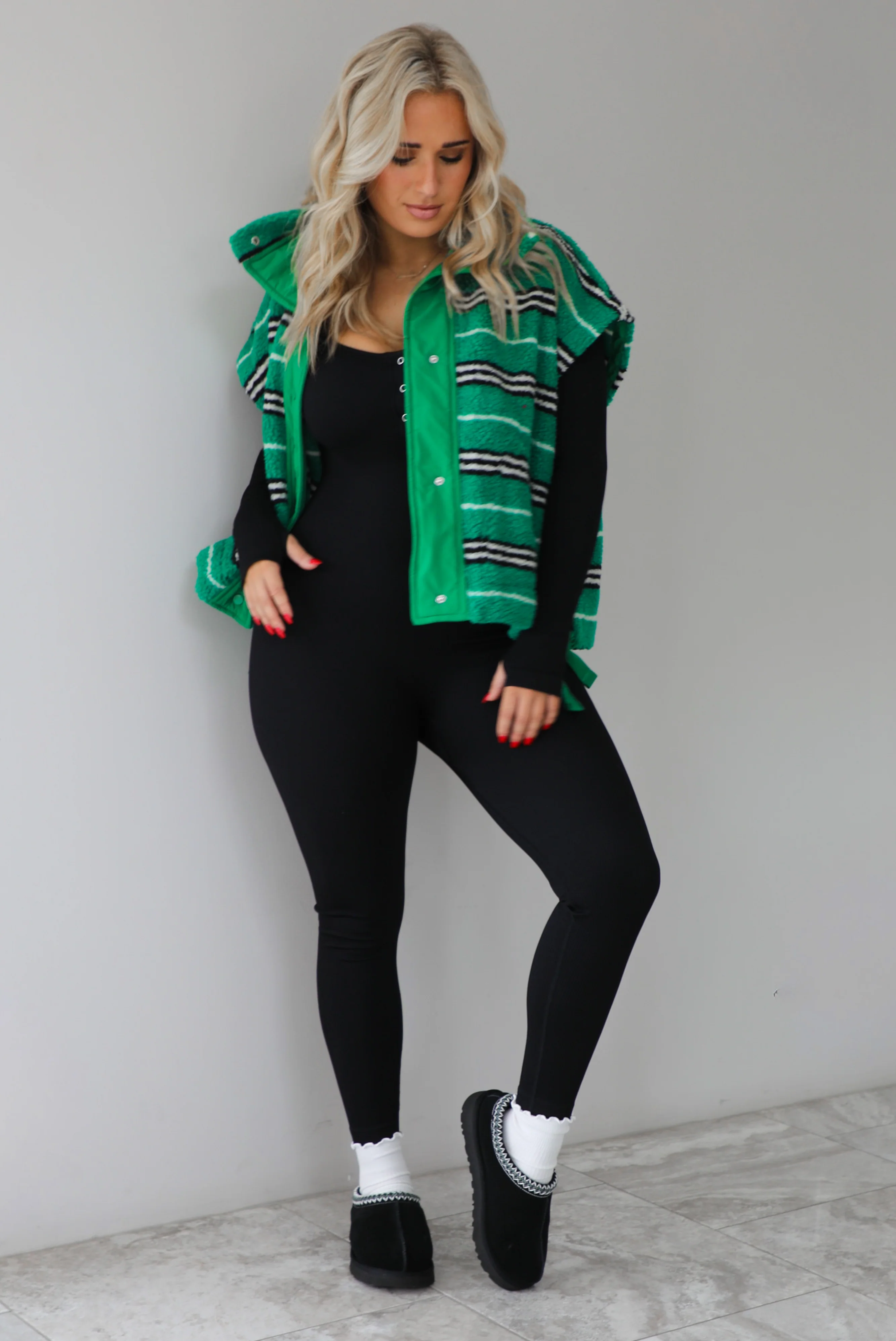 Weekend In Vermont Vest: Green/Multi - Image 2