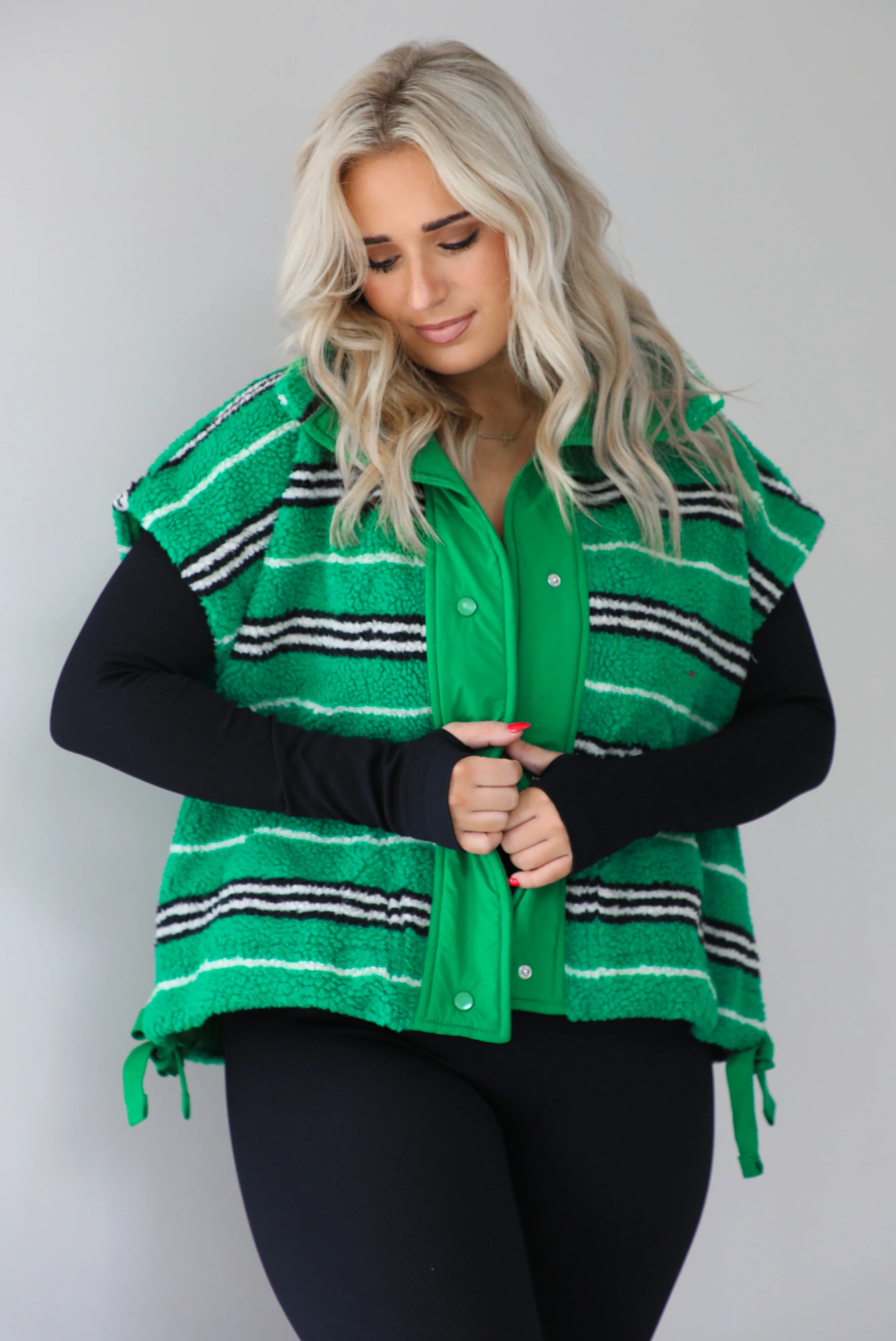 Weekend In Vermont Vest: Green/Multi - Image 5
